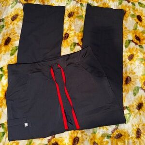 FIGS Yola high waisted scrub pant charcoal medium